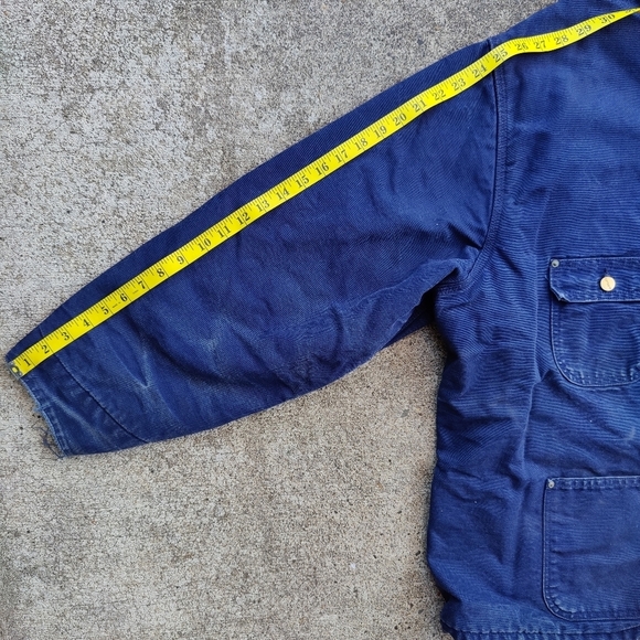 Carhartt Vintage J97 Detroit Jacket Chore Coat Navy Blue Men's Size 5XL - Picture 10 of 14